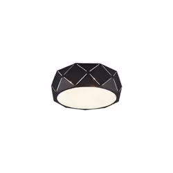 ZANDOR Plafoniera GD Trio Zandor di GD Trio, plafoniera in metallo nero con tagli laser e diffusore d. 40cm Caratteristiche: ...