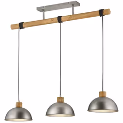 Abbiamo le luci giuste per rendere accogliente la vostra casa! La lampada a sospensione a 3 luci DELHI colpisce per la sua co ...