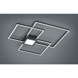 Plafoniera led, metallo, antracite, L65 cm, Hydra