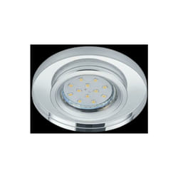Trio lighting italia pirin faretto tondo ad incasso per soffitto attacco gu10 in metallo colore cromo 652100152