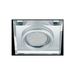 Trio Lighting - italia pirin faretto quadrato ad incasso per soffitto attacco gu10 in metallo colore cromo 652200152