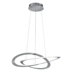 Lampada Sospensione Led Dimmer 52W Acciaio Satinato 53 cm Oakland GD Trio