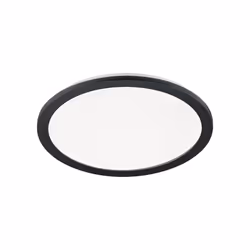 CAMILLUS Plafoniera GD Trio Camillus di GD Trio, plafoniera led tonda metallo nero opaco con funzione dimmerabilita' con norm ...