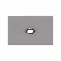 CAMILLUS PLAFONIERA LED QUADRATA METALLO NERO OPACO CON FUNZIONE DIMMERABILITA' CON NORMALE INTERRUTTORE A PARETE IP44 L. 17C ...