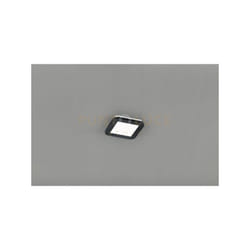 Plafoniera led quadrata metallo nero dimmerabile con interruttore a parete 17x17cm CAMILLUS R62931032
