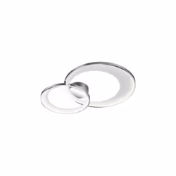 GRANADA Plafoniera GD Trio Granada di GD Trio, plafoniera led doppio crechio cromo con riflettore bianco opaco con funzione r ...