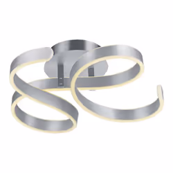 FRANCIS Plafoniera GD Trio Francis di GD Trio, plafoniera led vortici alluminio satinato con regolazione intensita' con inter ...