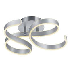 Plafoniera Soffitto Led Moderna 40W Dimmer Vortici Alluminio Francis gd Trio
