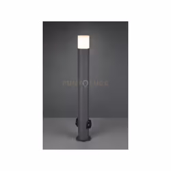 HOOSIC PALO DA ESTERNO ALTO FUSIONE DI ALLUMINIO ANTRACITE CON 2 PRESE SCHUKO ALLA BASE IP44 H.80CM