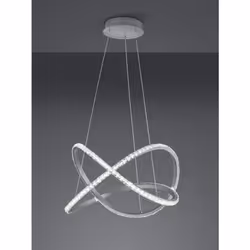 RUBIN LAMPADARIO A SOSPENSIONE A LED 50 CM CRISTALLO CON TELECOMANDO Con la lampada a sospensione RUBIN il colore è in gioco. ...