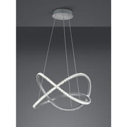 Rubin lampadario a sospensione a led 50 cm cristallo con telecomando