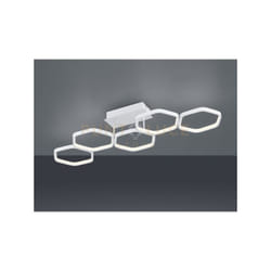 Reality Leuchten - Plafoniera vigo led 5 esagoni con regolazione intensità con interrutore R62055131