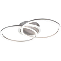 Plafoniera led, metallo, titano, L50 cm, Venida