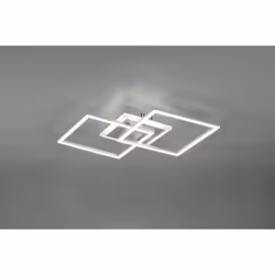 VENIDA PLAFONIERA LED DOPPIO QUADRATO ALLUMINIO CON LUCE CENTRALE REGOLAZIONE INTENSITA' INTERRUTTORE L.58CM Gruppo di Prodot ...