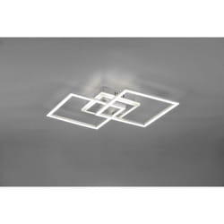 Reality Leuchten - Venida plafoniera led doppio quadrato alluminio con luce centrale regolazione intensita' interruttore l.58cm r62793187