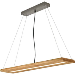 Trio - Lampada a sospensione led, legno, finitura naturale, L100 cm, Brad