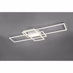 IRVINE PLAFONIERA LED 3 RETTANGOLI BIANCA CON LUCE CENTRALE CON TELECOMANDO MULTIFUNZIONE REGOLAZIONE INTENSITA' E TEMPERATUR ...