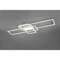 Trio Lighting - Irvine plafoniera led 3 rettangoli bianca con luce centrale con telecomando multifunzione regolazione intensita' e temperatura di
