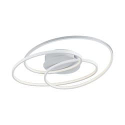 Plafoniera Interno Moderna Cerchi concentrici Dimmer 60 cm Bianca Gale gd Trio