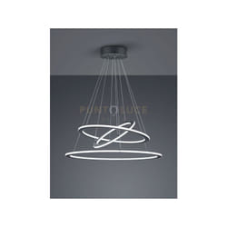 Sospensione led triplo anello intensità regolabile DURBAN 321910342 antracite