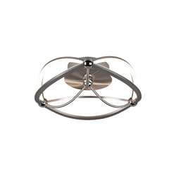 Trio - Plafoniera Led Soffitto Interno Ellissi Acciaio 41 cm Charivari gd gd