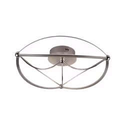 CHARIVARI Plafoniera GD Trio Charivari di GD Trio, plafoniera led acciaio satinato ellissi dimmerabile con interruttore d. 62 ...