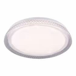 HERACLES Plafoniera GD Trio Heracles di GD Trio, plafoniera led con diffusore bianco effetto stelle e bordo trasparente rigat ...