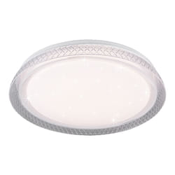 Trio Lighting - Plafoniera Led Soffitto Interno Stelle 38 cm Diffusore Bianco Heracles gd Trio