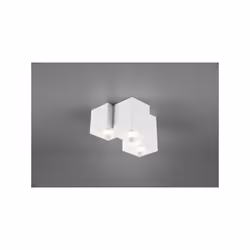 FERNANDO PLAFONIERA METALLO BIANCO OPACO 3 CUBETTI L. 23CM