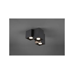 Trio Lighting - Plafoniera metallo Fernando 3 cubetti 23cm 604900332 nero