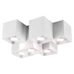 Trio - Plafoniera metallo Fernando 6 cubetti 37cm 604900631 bianco