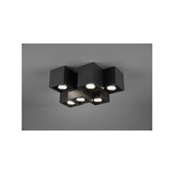 Trio - Plafoniera metallo Fernando 6 cubetti 37cm 604900632 nero