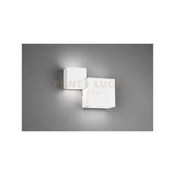 Trio - Applique doppio cubo miguel metallo 604900632bianco