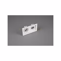 KENAI FARETTO DA INCASSO DOPPIO RETTANGOLARE ORIENTABILE BIANCO L. 17,2CM