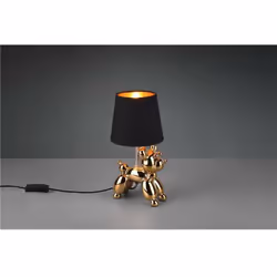 BELLO LAMPADA DA TAVOLO BASE METALLO ORO TRIO LIGHTING R50241079 Con paralume nero e oro h. 33cm Moderno LED Caratteristiche: ...