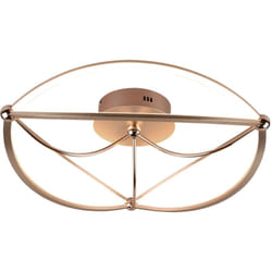 Trio - Plafoniera led, metallo, ottone satinato, D62 cm, Charivari