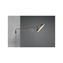 Trio Lighting - Applique a parete decorativa con pagoda nera orientabile bolder 200300132