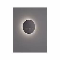 RAVEN Applique a parete LED ROTONDA IN AREDESIA NERA LUCE INDIRETTA INTENSITA' REGOLABILE CON INTERRUTTORE D. 20CM