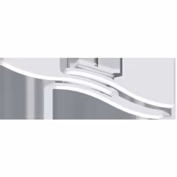 Plafoniera da soffitto in metallo bianco con LED integrato da 15W, luce naturale e 30.000 ore di funzionamento garantito. Lun ...