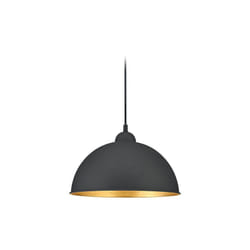 Lampada Sospensione Interno a++ Metallo Nero interno Oro Duoline gd Trio
