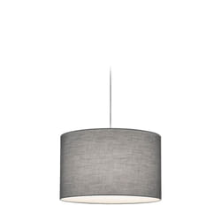 Lampada Sospensione Interno Rotonda 4W Hotel Tessuto Grigio Duoline GD Trio