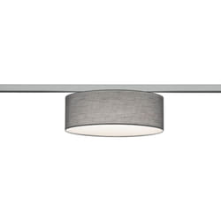 Trio - Plafoniera Interno Rotonda 2 Luci 6W Hotel Tessuto Grigio Duoline gd