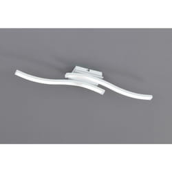 Trio Lighting - Plafoniera led 2 bacchette ondulate 56x9xh.7 cm, smd led integrato 2 x 5 watt