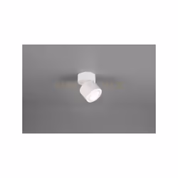 TAURUS Faretti e portafaretti LED METALLO BIANCO ORIENTABILE GIREVOLE BI-EMISSIONE INTERRUTTORI SEPARATI H. 10CM