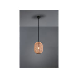 Sospensione runa metallo e corda D.25cm nero 303000132