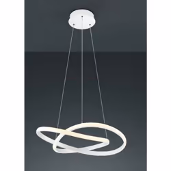 COURSE SOSPENSIONE LED CERCHIO INFINITO BIANCA D. 60CM R32051131 FinituraColore Bianco opacoMateriale Metallo VetroColore Bia ...