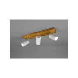 Barra MARLEY barra 3 spots bianchi base legno naturale 812400331
