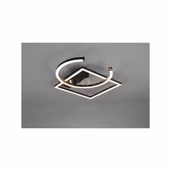 PIVOT PLAFONIERA LED NERA CON SNODO ED INTENSITA' REGOLABILE CON INTERRUTTORE L. 54CM