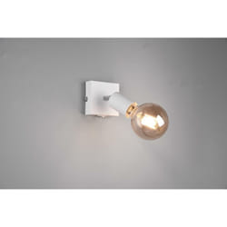Trio - lighting vannes spot singolo orientabile bianco con interruttore lampadina esclusa r80181731