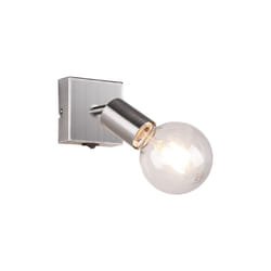 Trio Lighting - Faretto Spot Orientabile Parete Muro Acciaio Satinato Vannes gd Trio